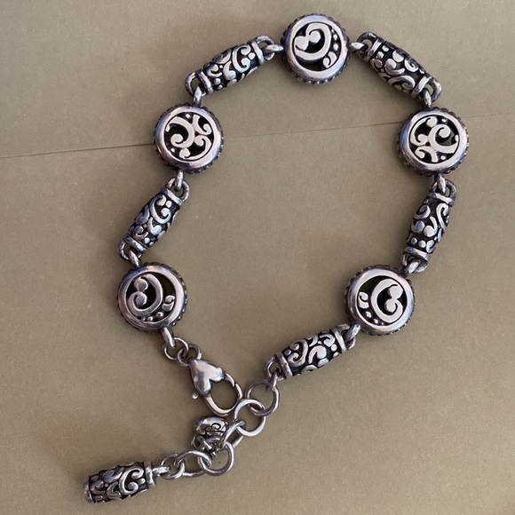 BRIGHTON vintage‎ retired Mission silver link bracelet - Picture 3 of 3